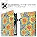 Fintie Folio Case for iPad 6th / 5th Generation (2018 2017 Model, 9.7 Inch), iPad Air 2 (9.7 Inch), iPad Air 1 (9.7 Inch) - [Corner Protection] Premium Vegan Leather Stand Cover, Summer Dahlia