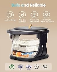 PUBOO Collapsible Foot Spa with Heat and Remote