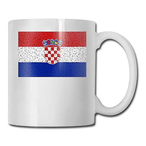 Amazon マグカップ クロアチアフラグパズル コーヒーカップ