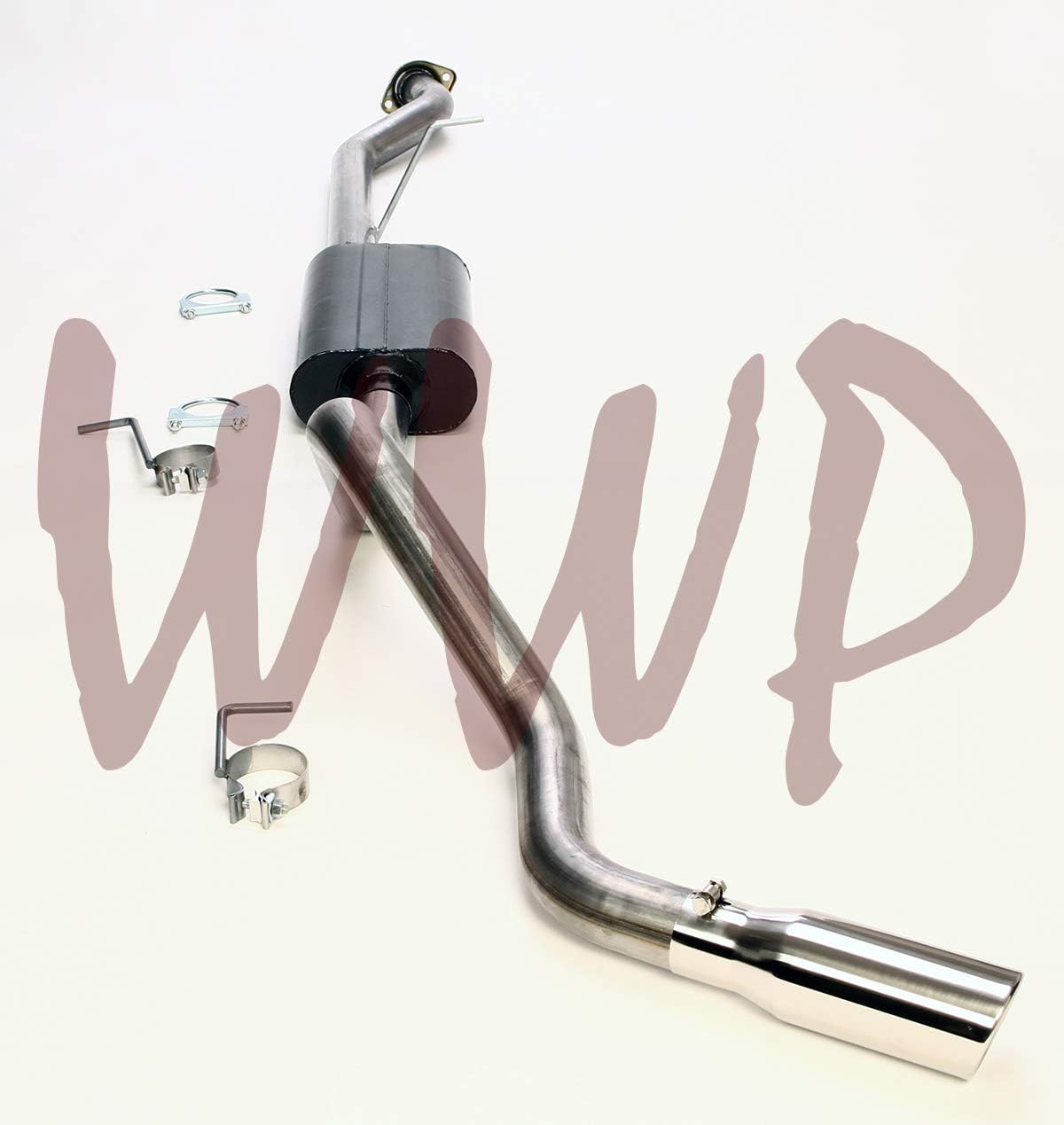 3.00" Stainless Steel SS409 Cat Back Exhaust System With Polished Tip 99-06 Chevy Silverado/GMC Sierra 1500 4.3L/4.8L/5.3L Pickup - Standard Cab Long Bed Model Only
