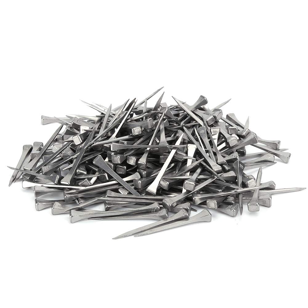 EIMSOAH High Strength Steel Horseshoe Nails, 250Pcs E5 Horseshoe Nails Stianless Steel Horseshoe Nail Horse Supply Tool Accessories Fine Workmanship
