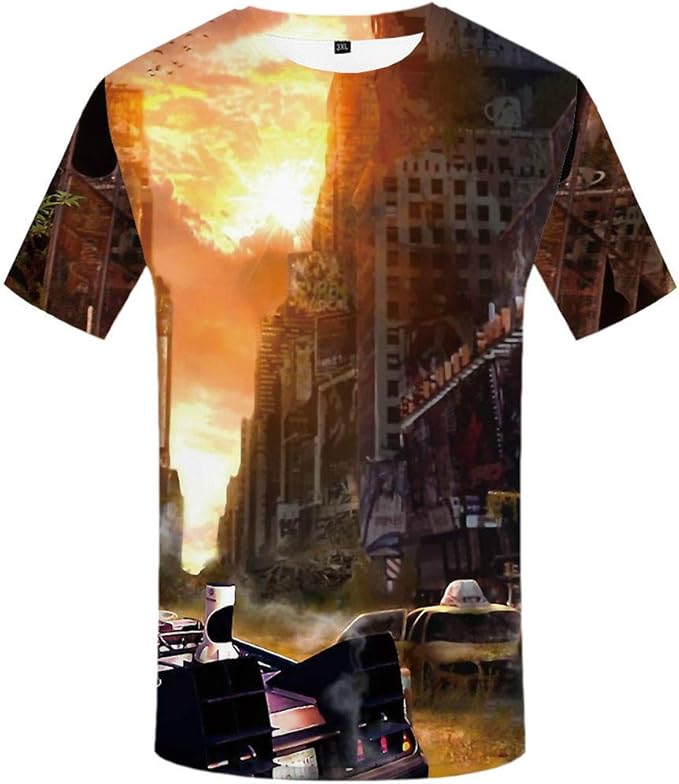 Whltx 3d Digital Printing Creative T Shirt Soft And Comfortable