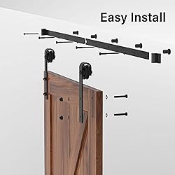WINSOON Double Sliding Barn Door Hardware Kit