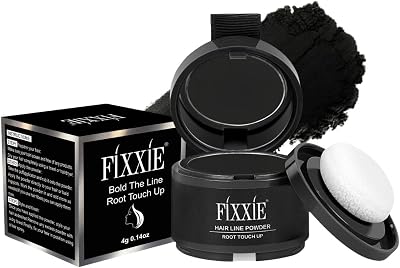 FIXXIE Hairline Powder Root Touch Up Hair Loss Concealer Black