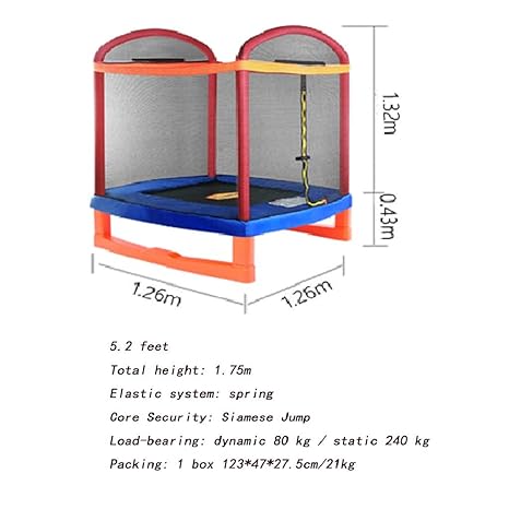 Hamimi Indoor With Protective Net Bounce Bed Spring Children