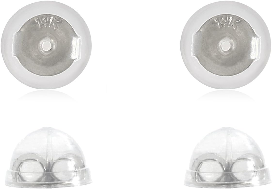 Amazon Com Universal Ezback Earring Backs Soft Clear Silicone And