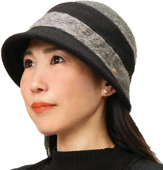 Amazon 帽子 レディース 秋 秋冬 ミセス シニア ギフト プレゼント ラッピング 母の日 小さいサイズ Sサイズ 小さいツバ 折りたたみ フリーサイズ 型くずれ防止 クロッシェ 小顔効果 ウォーキング 黒 紺 エリートシャポー ブラック Blk ハット 通販