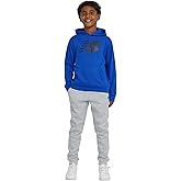New Balance Boys & Toddlers Athletic 2 Piece – Soft Cotton Blended Fleece Hoodie & Joggers Active Sweatsuit Set (2T-12)