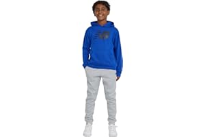 New Balance Boys & Toddlers Athletic 2 Piece – Soft Cotton Blended Fleece Hoodie & Joggers Active Sweatsuit Set (2T-12)