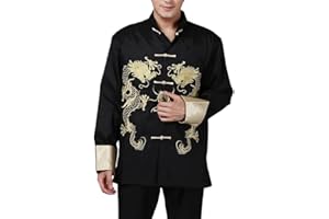 BTRC Mens Oriental Tai Chi Kung Fu Tang East Asian Chinese Top Jacket Coat