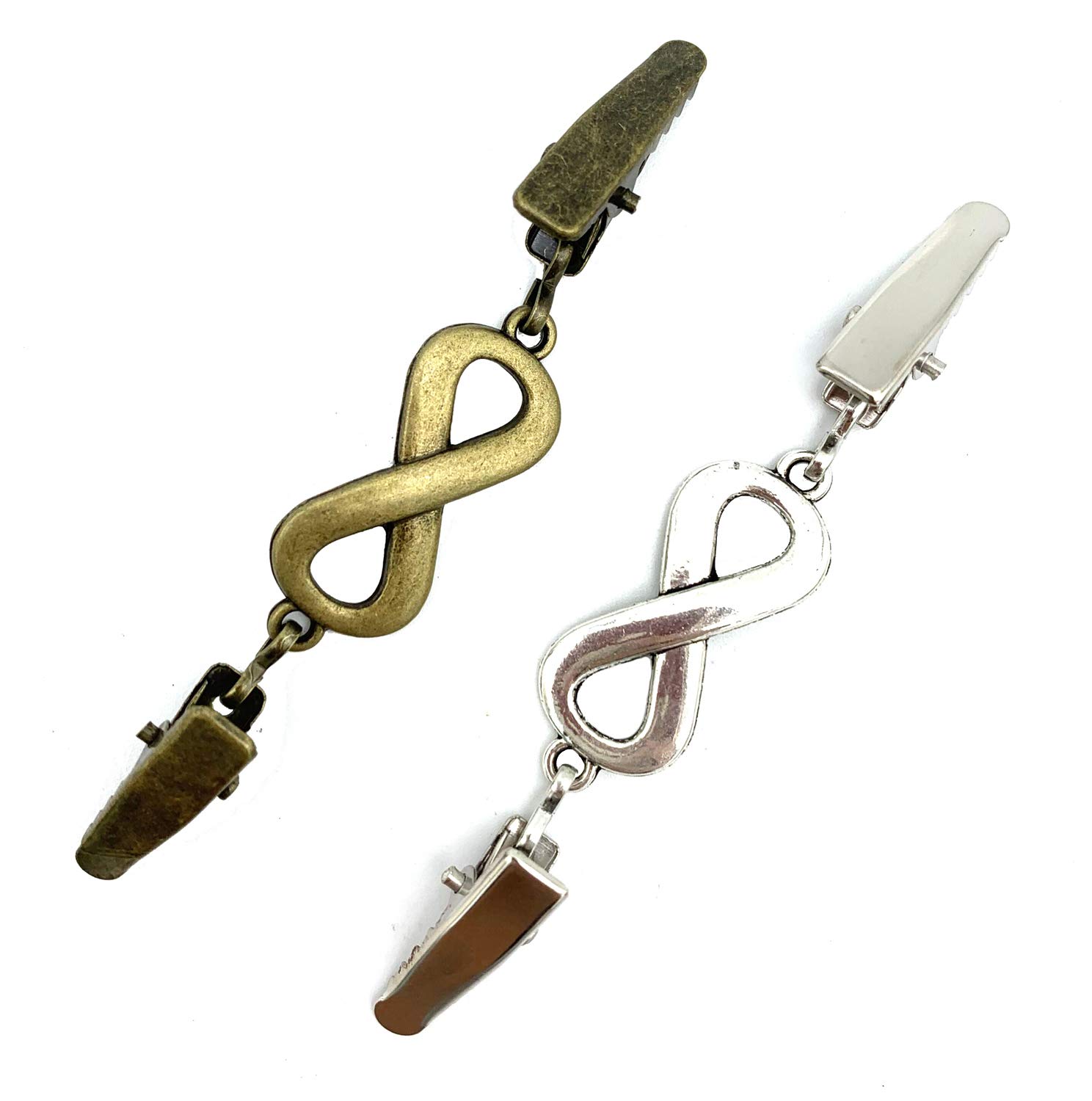 CAREOR Vintage Cardigan Sweater Pin Shawl Brooch Clips Shirt Dress Collar Duck Clip for Elegant Women, Bow-Knot