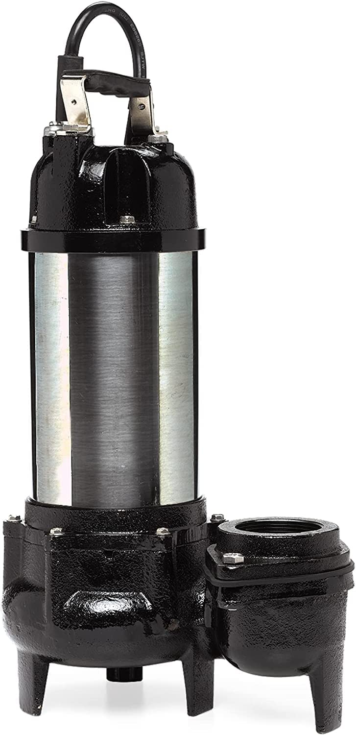 Photo 1 of Little Giant WGFP-150 115 Volt, 9750 GPH Stainless Steel and Cast Iron Water Feature Pump with 19-Ft. Cord, Black, 566071