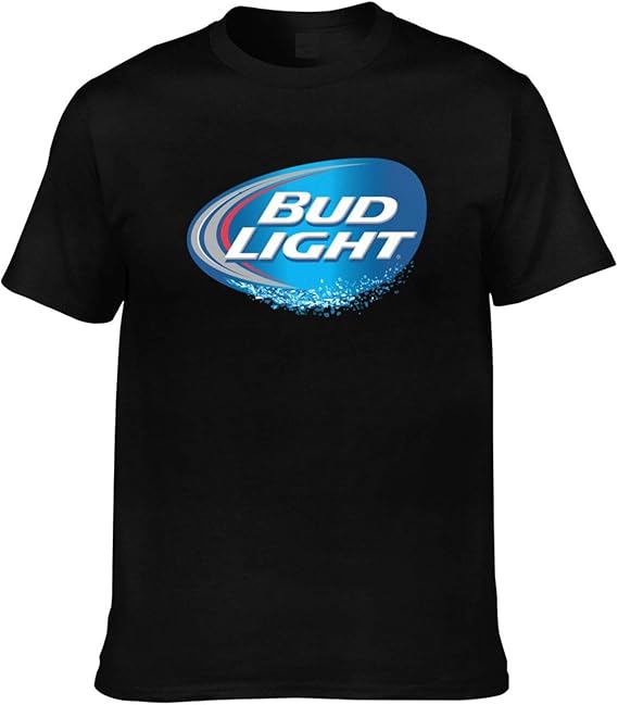 XLN Bud-Light-Beer-Logo- Short Sleeve T-Shirt for Men Customized Custom
