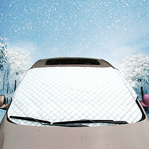 REEGE Windshield Cover for Winter Snow Ice Extra Thick Car Auto Front Window Sun Shade Cover, Snow Cover for Car Visors Protective Shields