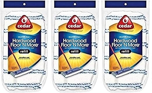 Amazon Com O Cedar Hardwood Floor N More Microfiber Mop Refill