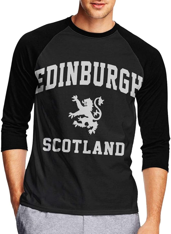 Long Sleeve T Shirt Men, Edinburgh Scottish Long Sleeve Tee Classic
