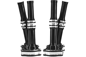 HDBUBALUS Motorcycle Pushrod Tube Lifter Block Cover Fit for Harley M8 Touring 17-23 Softail 18-23 (Black&White)