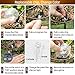 Solar Pathway 5 Colors Lights Outdoor - Moon Crackle Glass Globe Garden Stake Metal Lights, Led Solar Landscape Lights, Waterproof Auto On/Off Sun Powered Lighting Garden Decor, Patio
