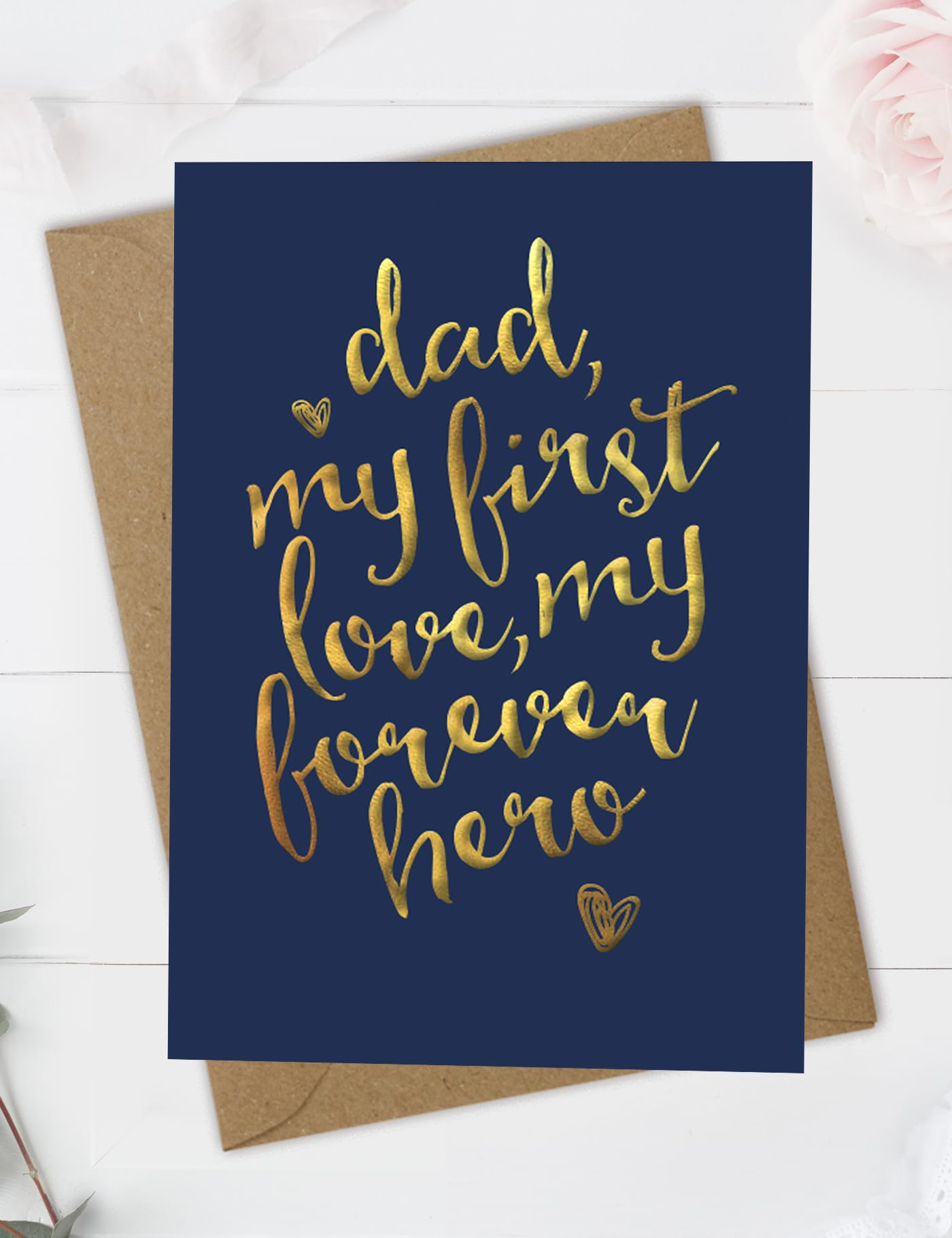 Love You Dad Gifts, Fathers Day Card from Daughter, Wedding Father of The Bride Card, Unique Father's Day Cards