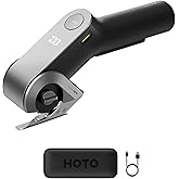 HOTO EdgeFlow Cardboard Cutter Box Cutter Cordless Electric Scissors, Titanium Blade & LED Display, Self-Sharpening & Tool-Fr