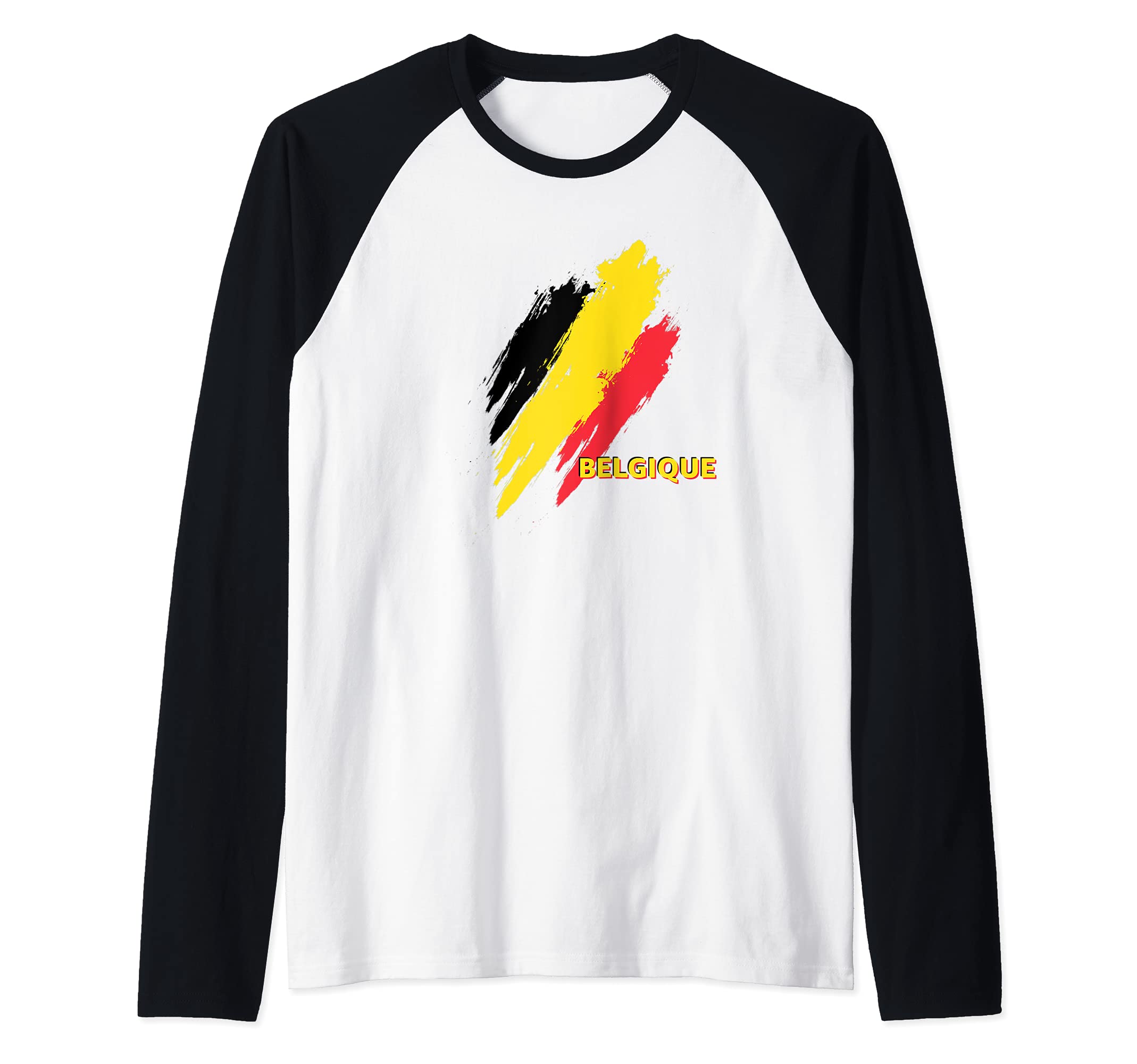 Flag Belgium Raglan Baseball Tee