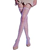 Murimia Thigh High Stockings for Women Sexy Sheer Lingerie Silk Shimmery Tights Pantyhose