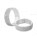 Colyanda Women's 2Pcs Rhinestone Silver