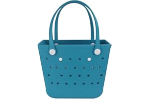 Addoklm Medium Size Lightweight Rubber Beach Bag BABY Small Waterproof Washable Tote