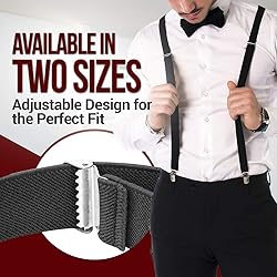Hold’Em 1" Teens & Men Suspender and Bow Tie Set