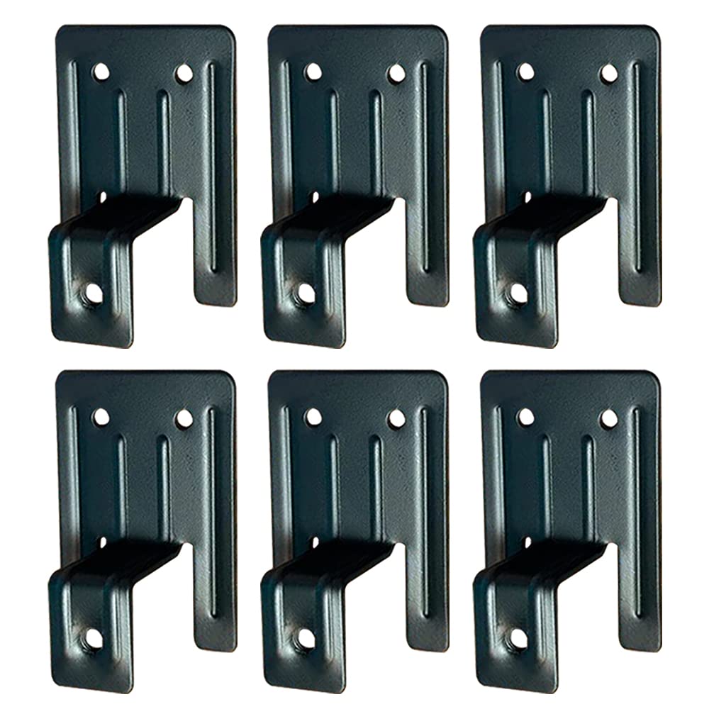 MUAEEOK Non Slip Mattress Gaskets for Bed Frame, Mattress Holder in Place Gripper, Anti-Slip Baffle Fit for Metal Bed Frames, Wide Applicability, 6 pcs, Black