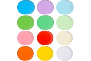 FOBSME 360 Pcs 3.9 Inch Round Cutouts Paper Circles Assorted Color Paper Round Cut-Out Accents Construction Paper Circles Shape Die Cuts for Kids DIY Craft Back to School Classroom Bulletin Board Decor