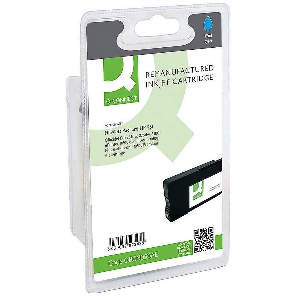 Q-CONNECT Ink Cartridge for Office Jet Pro 251dw, 276dw - Cyan
