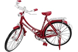 NOLITOY Cycling Lovers Collection Bike Model 1/10 Scale Alloy Simulate Riding Bike Ornament Vintage Bike Cycle Model for Kids Boys Office Ornament Home Decoration Gift 1/10 Scale Bike Model