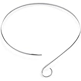 Simple Fine Modern Choker V Swirl Ball Shape Geometric Collar Statement Necklace For Women .925 Silver Sterling