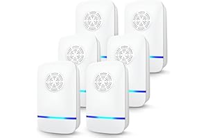 FTOTL Ultrasonic Pest Control Repeller,6 PCS Mouse Traps Indoor for Home Mosquito Repellent Electronic Pest Repellent Plug in Indoor for Mosquito, Insect, Roaches, Spider, Ant, Bug, Mouse Repellent