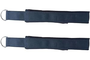 Pilates Double Loop Straps - Set of 2 Pilates Double Loop Straps, Hands Feet Fitness Straps - & Perfectly Seamed Double Loop 