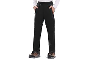 Rdruko Boys Kids Snow Ski Pants Waterproof Fleece Lined Warm Insulated Winter Pants for Outdoor Snowboard