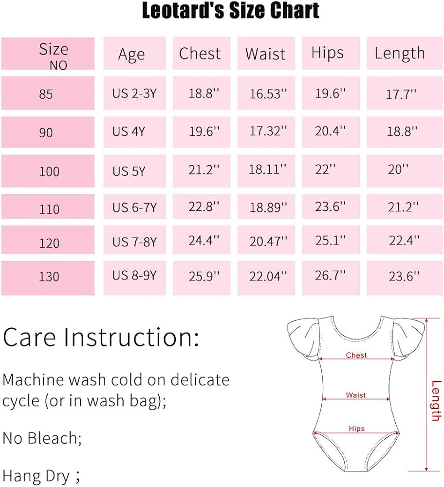 STELLE Girl's Cotton Ruffle Short Sleeve Leotard for Dance, Gymnastics and Ballet: Clothing