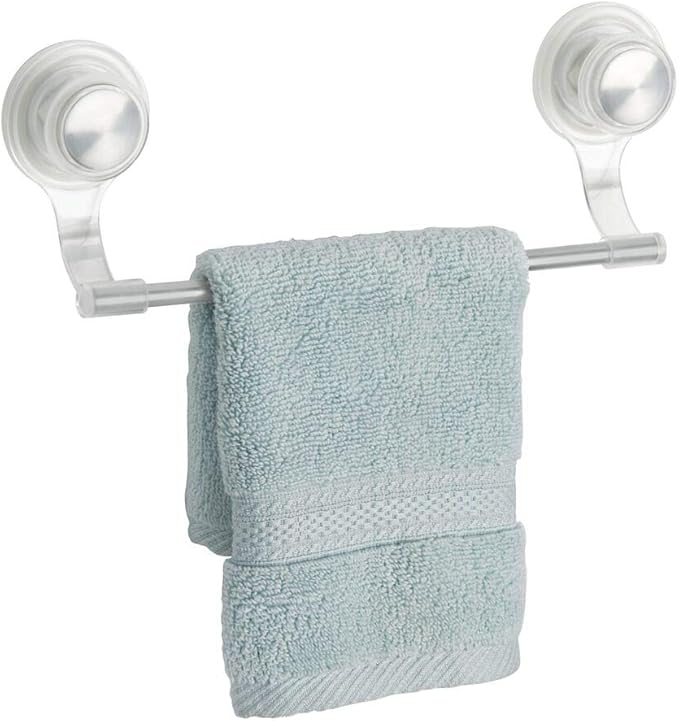 mDesign Power Lock Suction Over the Towel Bar Sleek and