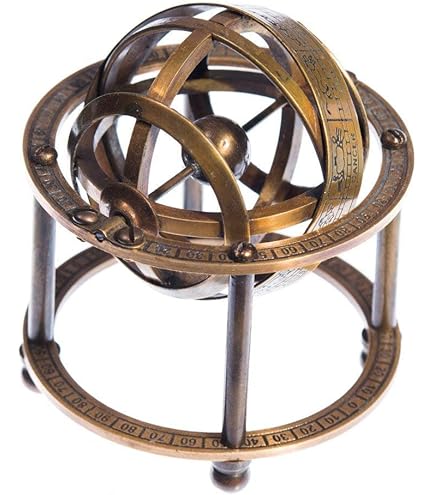 Globe astrologique sphère armillaire en laiton cadeau astronomique