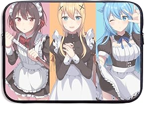 Konosuba 15 Inch Laptop Sleeve Case Laptop Shoulder Bag, Slim Computer Carry Case