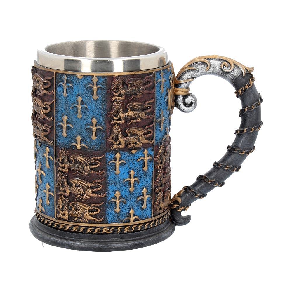 Nemesis Now Medieval Tankard Mug 14 cm Blue