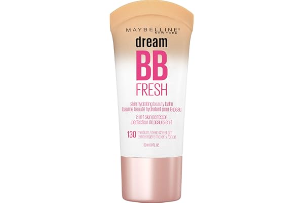 Maybelline New York Dream Fresh BB Cream, Water-Gel Formula, Zero Oil and Zero Heavy Ingredients, Sheer Coverage, Natural Fin