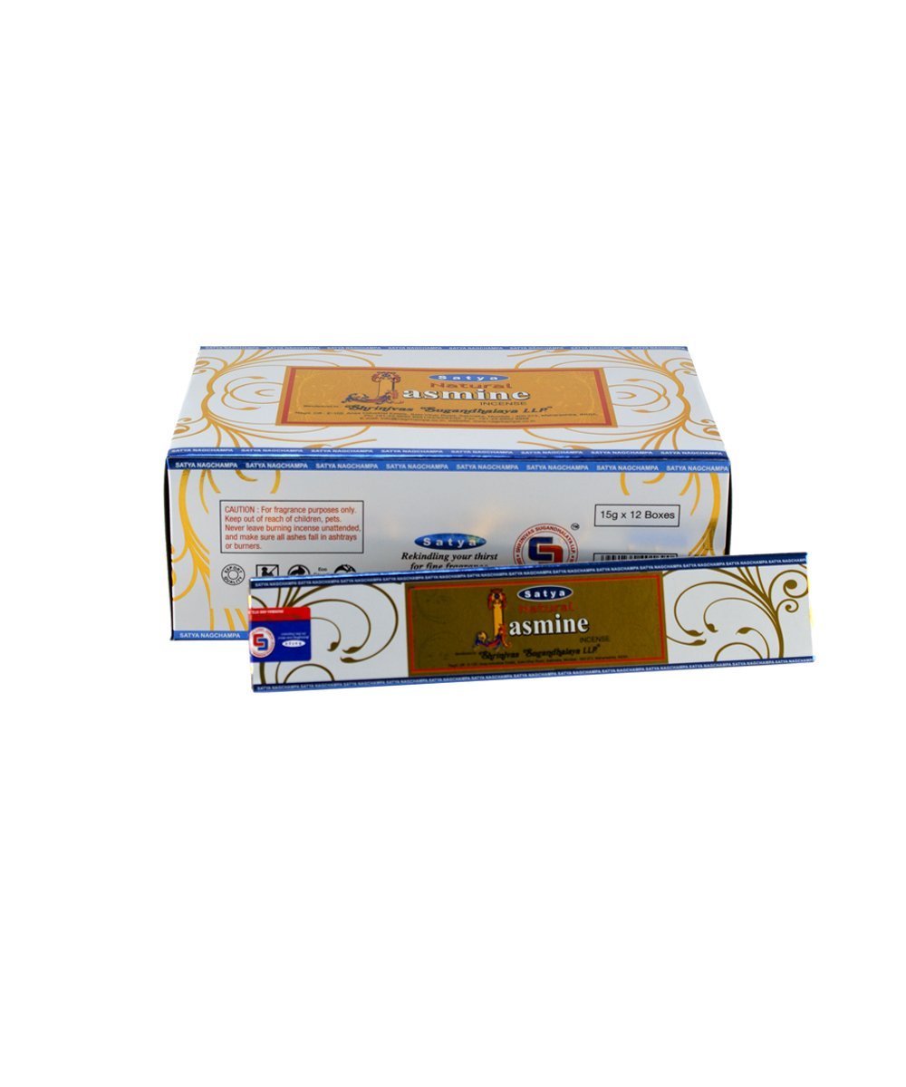 Satya Natural Incense Sticks, Jasmine, 15g, Special 12 Piece