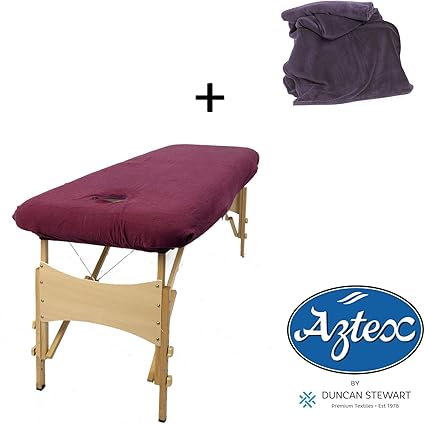 Aztex Classic Couch Cover With Facehole In Aubergine And Wisteria