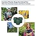 GloryTec 3-Pack Collapsible Garden Bag 45 Gallons Each - Heavy-Duty Gardening Container - Comparative-Winner 2018* - Reusable Trash Can for Leaf, Lawn and Yard Waste - Premium Bagster