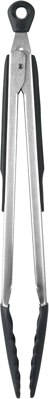 OXO Good Grips Locking Tongs with Silicone Heads 30cm Black