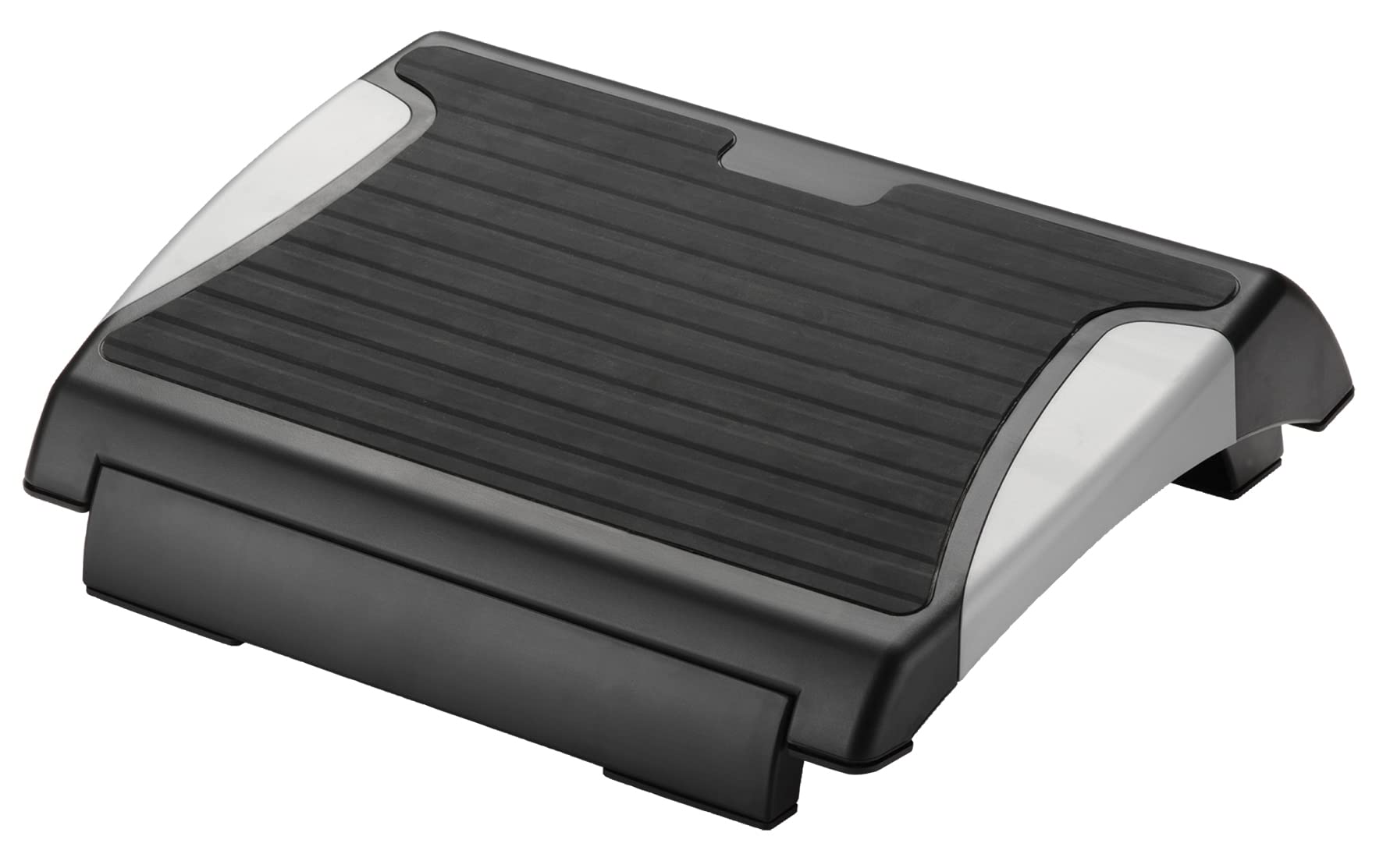 Q-Connect Anti-Slip Footrest Height Adjustable Black/Silver KF20076