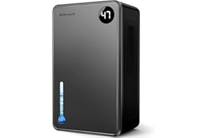 KEEPGLAD Dehumidifier (1000 sq.ft), 120 OZ Dehumidifiers for Home with Humidity Display, Dehumidifier for Basement with Drain Hose, Timer Setting Dehumidifier, Auto Shut Off Dehumidifier for Bedroom, Gray