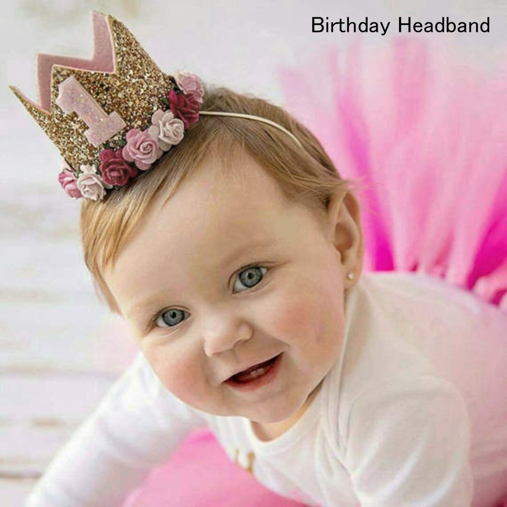 Bebe Fille Bandeau 1 An Anniversaire Fete Chapeau Dore Fleur Diademe Princesse Couronne Decor Cheveux Accessoires Chapeaux Masques Et Accessoires Loisirs Creatifs Voxloud Com